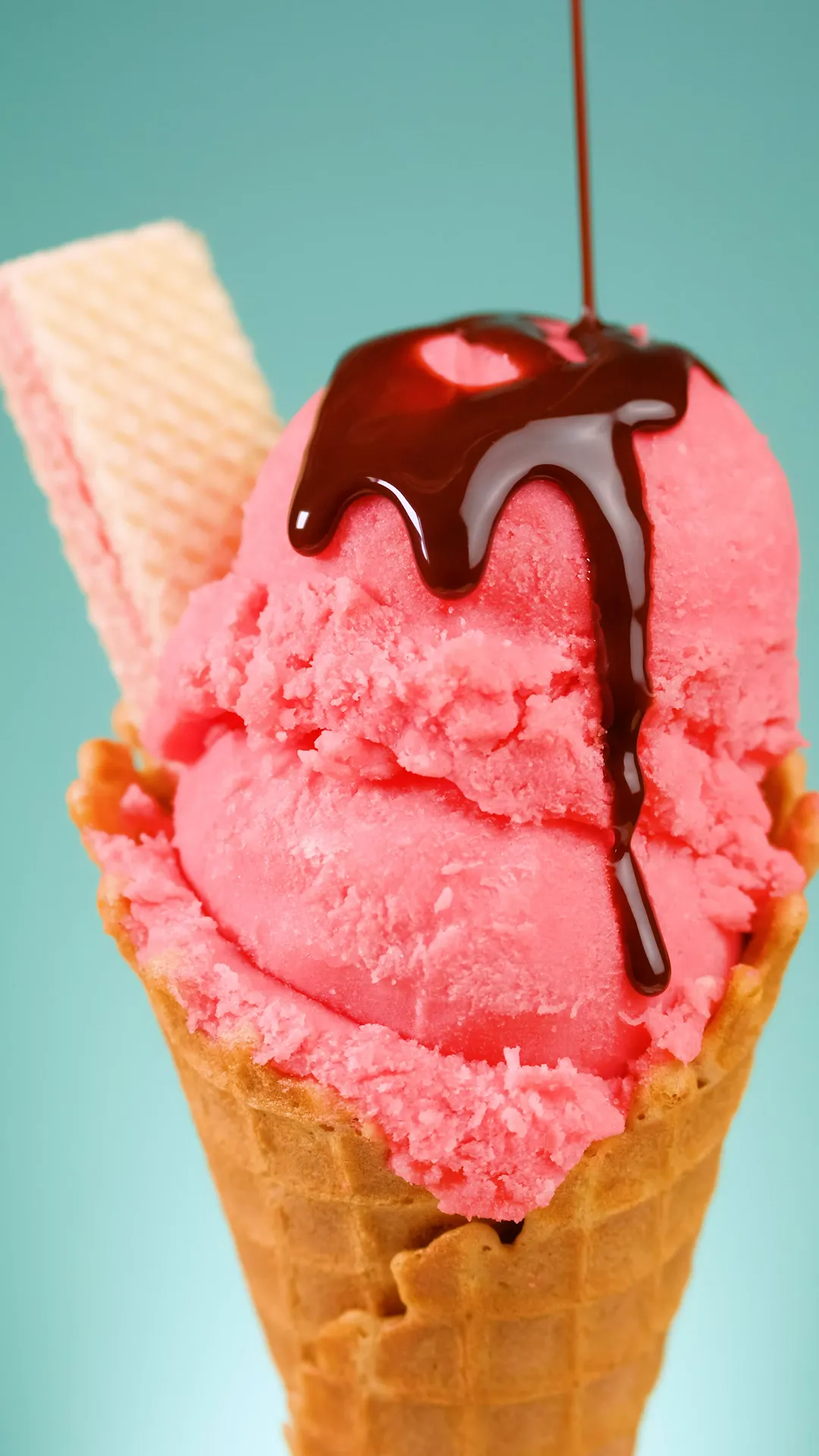 Helado de fresa