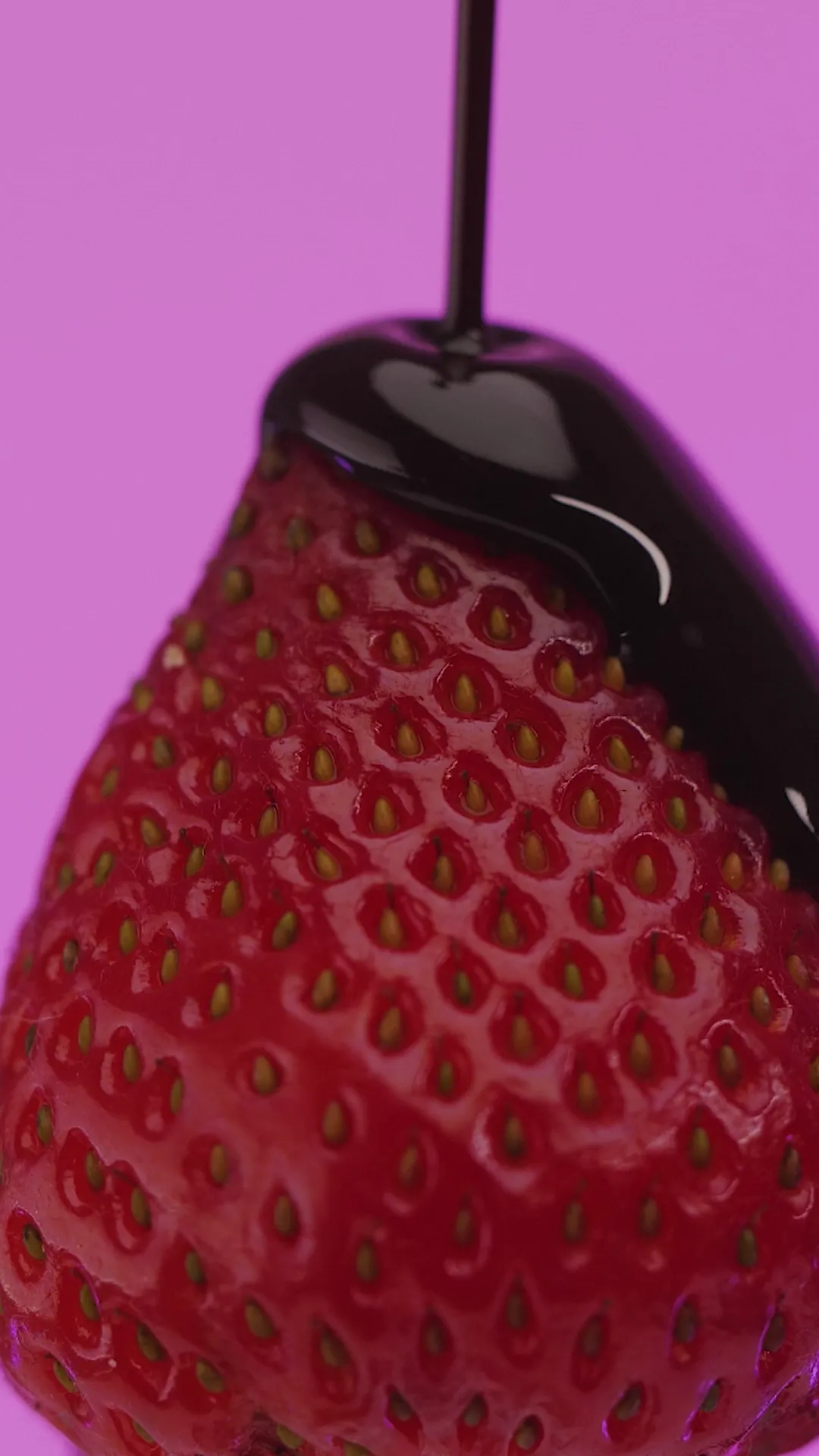 Fresa con chocolate